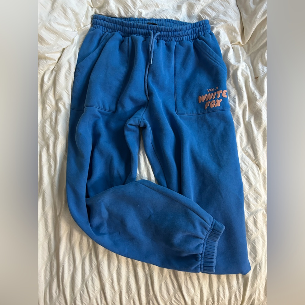 Blue White fox sweatpants